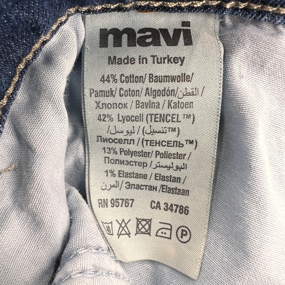 Mavi Matt Relaxed Straight Leg Jeans Men 36x31 Blue Stretch Denim Casual Norm - Picture 5 of 12